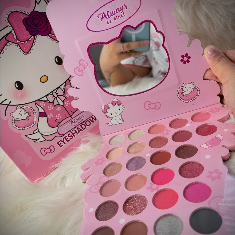 Hello Kitty Pink and Silver Eyeshadow Collection